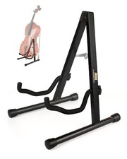 Cello Stand with Bow Holder,A-Frame Floor Stand with Padded Foam, Handcrafted...