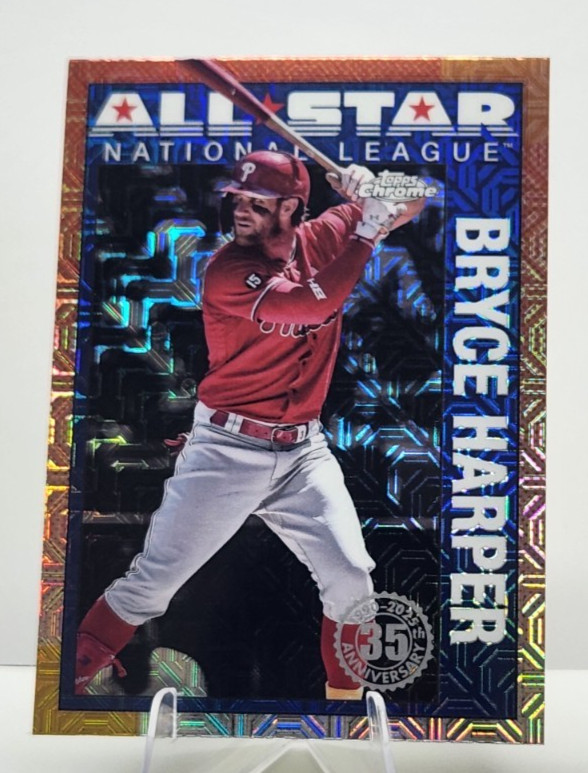 Bryce Harper 2025 Topps 1990 35th Anniversary Chrome All-Stars #90ASC-19