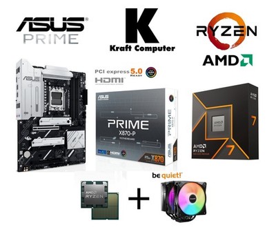 PC AufrüstKit Ryzen 7 9700X (8x5,5GHz) + ASUS PRIME X870-P + CPU Kühler