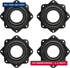 4 Pack 2.8 Inches Lazy Susan Turntable, 5/16 Inch Thick 100 LB Capacity,Black