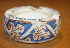 Handmade Ceramic Souvenir Ashtray Apollonia Beach Limassol Blue Lapithos Islands