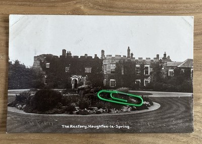 The Rectory, Houghton-le-Spring County Durham Gartenansicht RPPC verschickt 1916