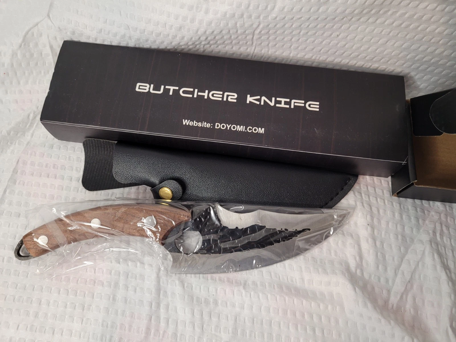 Doyomi Butcher Knife, Hand Forged Serbian Chef Knife & Meat Cleaver Knife & Viki