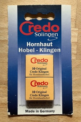 Credo Foot Corn Callus Cutter Steel Pedicure Blades 20-count - Solingen, Germany