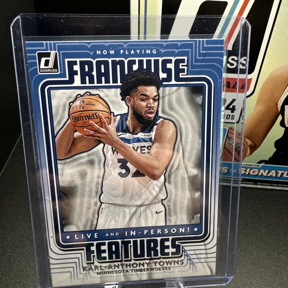 KARL-ANTHONY TOWNS 2020-21 Donruss Franchise Features #18 Minnesota Timberwolves - Image 2 of 4