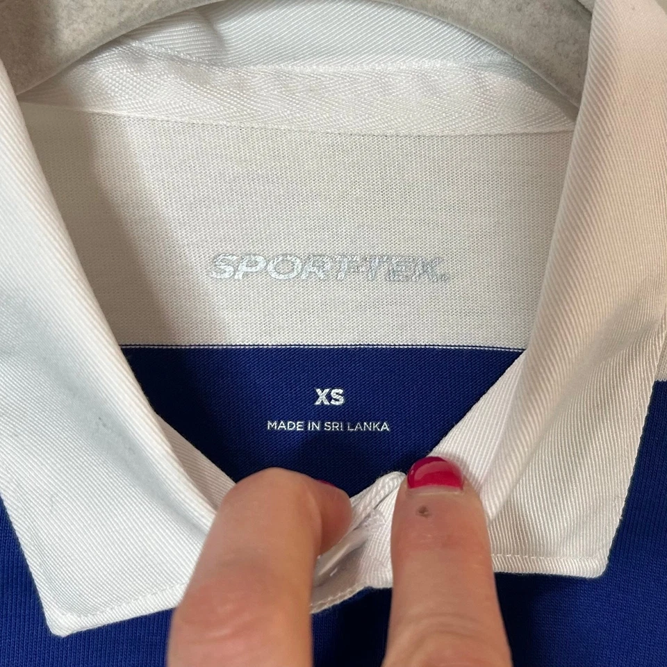 Camisa de rugby a rayas azules y blancas talla XS Saratoga Springs rayas azules Foto 4 de 4