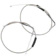51" Braided Throttle Idle Cable Kit Extention Stainless Steel Throttle Gas Ca...
