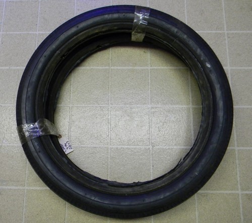 TWO Coker Vintage Motorcycle Tire 28 x 3 Blackwall 4-ply good for static display