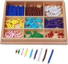 Montessori Counting Beads Checker Board Math ...