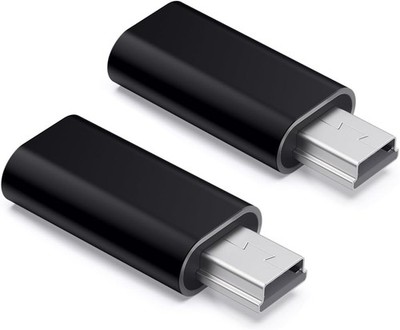 JZK 2X USB-C auf Mini USB Adapter, unterstützt Stromladung und Datenübertragung