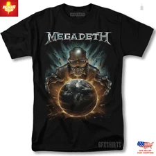 Megadeth Thrash Metal Rock Merch, Concert Tour Vtg Retro Graphic Tee Unisex
