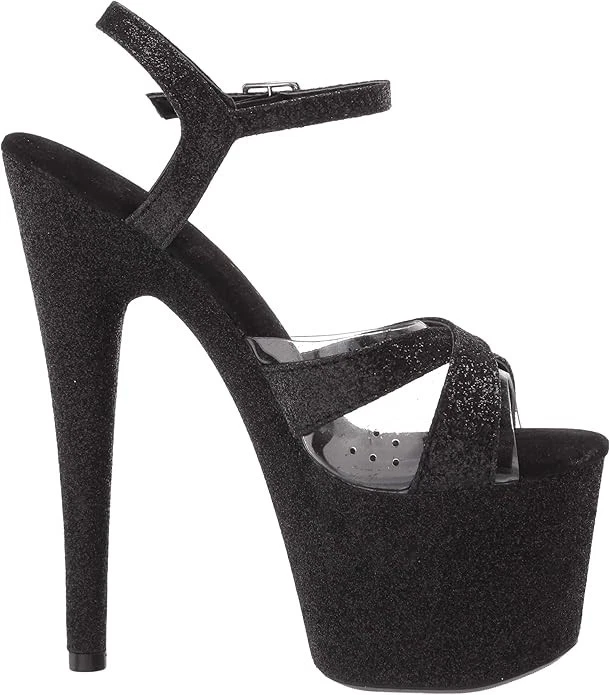 Chic 5" Stiletto High Heel Casual Jeans Outfit Date Night Strappy Sandal SZ 8 - Image 3 of 4