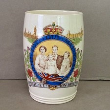 1937 Copeland Spode China Beaker Cup Commemorating Coronation of King George VI