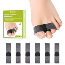 Hammer Toe Straightener - Reusable Fabric Toe Wraps Protect and Straighten Ha...