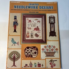 Charted Needlework Designs Cross Stitch Needlepoint 100Pattern Leisure Arts #49