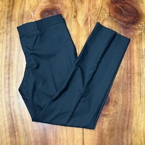 Gucci Pantalon Homme 36 x 33 Costume Laine Créateur Jambe Droite Noir Sans Doublure PP30