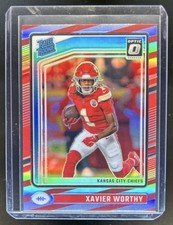 2024 Panini Donruss Optic Xavier Worthy Freedom Rated Rookie #300 Chiefs