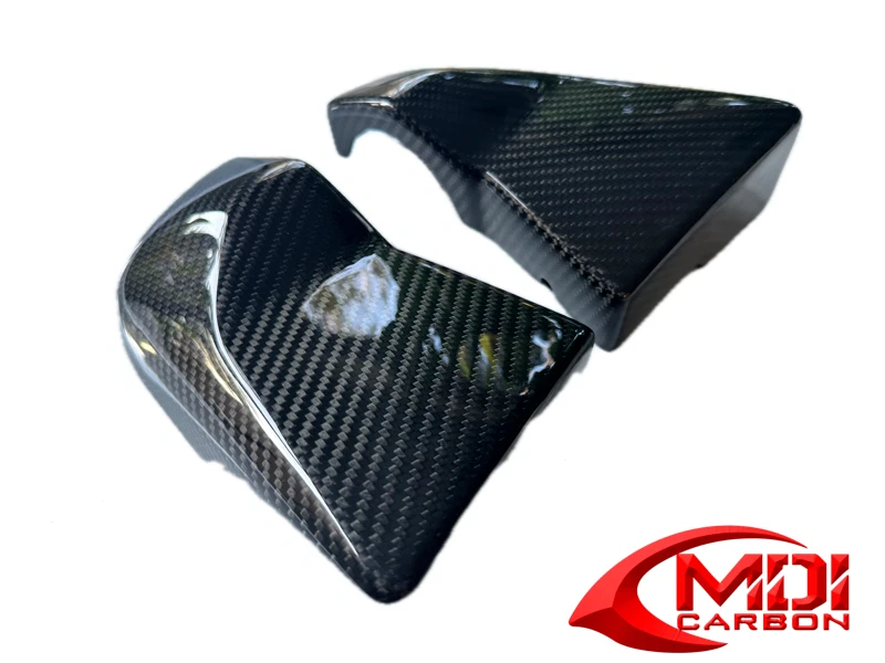 Cubiertas laterales de caja de aire Kawasaki de fibra de carbono ZX12R para 2000 2001 Foto 2 de 4