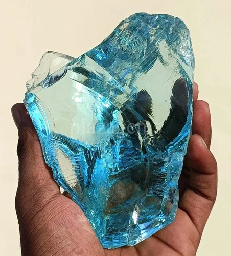 EGL 3094 Ct Natural Aquamarine Rough Transparent Uncut Gemstone 130X94 MM " 5OSI