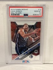 2019-20 Panini Mosaic Will to Win Luka Dončić #13 PSA 10 Basketball Card