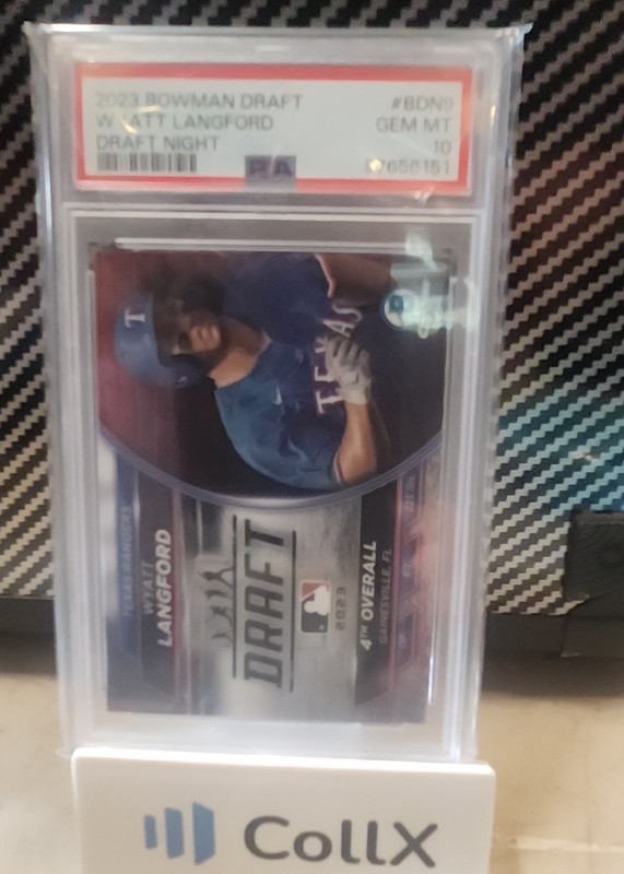 2023 Bowman Draft - Bowman Draft Night Wyatt Langford #BDN-9 (RC)
