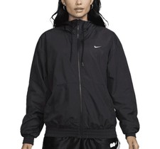 Nike Sportswear Classic Wovens Women's Loose Hooded Black Jacket XL FV6298010