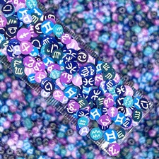 FAKE 5MM Astrological Zodiac Polymer Clay Sprinkle Mix NOT EDIBLE D19-24