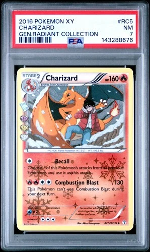 2016 POKEMON XY GENERATIONS RADIANT COLL #RC5 CHARIZARD PSA 7