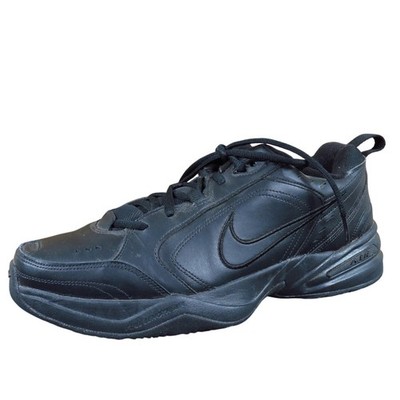 Nike Air Monarch IV Men Athletic Shoe Size 13 Training Walking Black Leather