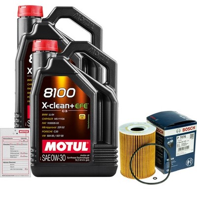 BOSCH Ölfilter 10L MOTUL 8100 X-CLEAN 0W-30 für Mercedes-Benz M-Klasse