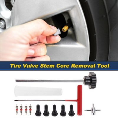 Tire Valve Stem Puller Set Puller Multi-function Wrench Positioning Tube 1 Set