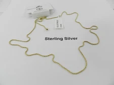 Giani Bernini Rope Chain Adjustable 22" Necklace 18K Gold over Silver