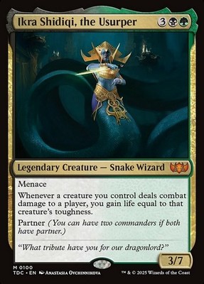 x1 Ikra Shidiqi, the Usurper M MTG Commander: Tarkir: Dragonstorm M/NM, English