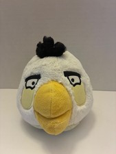 Commonwealth Angry Birds Matilda White Bird Plush Toy 5" 2010 Yellow NO SOUND