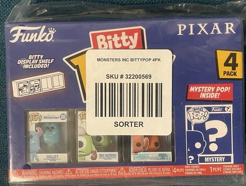 Bitty POP: Pixar- Monsters Inc. 4PK​ New