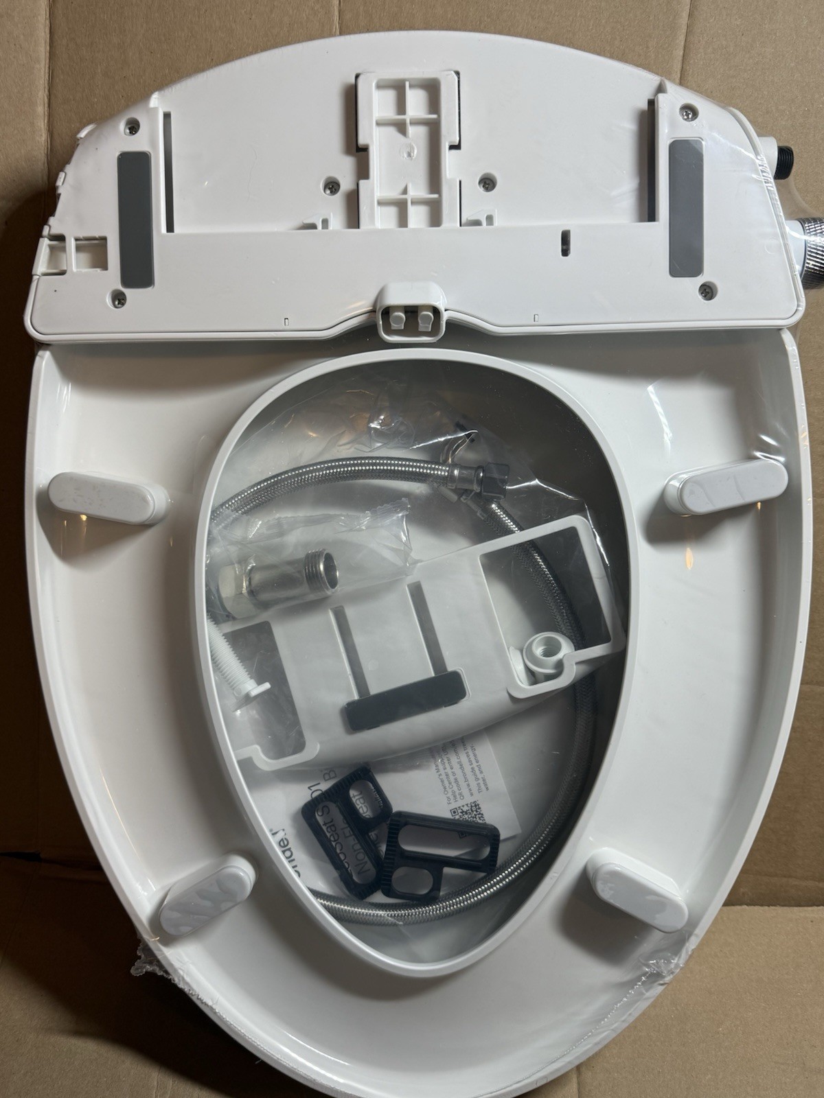 Brondell Eco-Seat Bidet Toilet Seat Non-Electric Elongated White S101