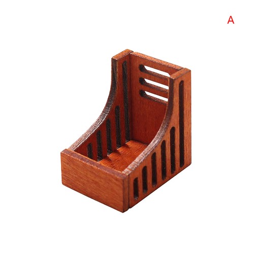 1:12 Dollhouse Miniature Bookshelf Storage Rack Desktop Organizer Box Home Decor - Picture 11 of 13