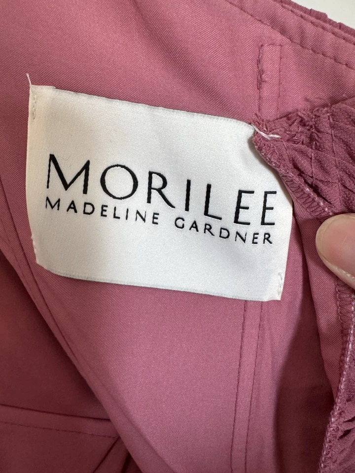 Vestido de dama de honor Mori Lee Madeline Gardner estilo 21571 en rosa palo de rosa Foto 4 de 4