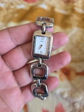 Vintage Luxury Fossil Watch for Women | Silver-tone Elegant Fossil Watch