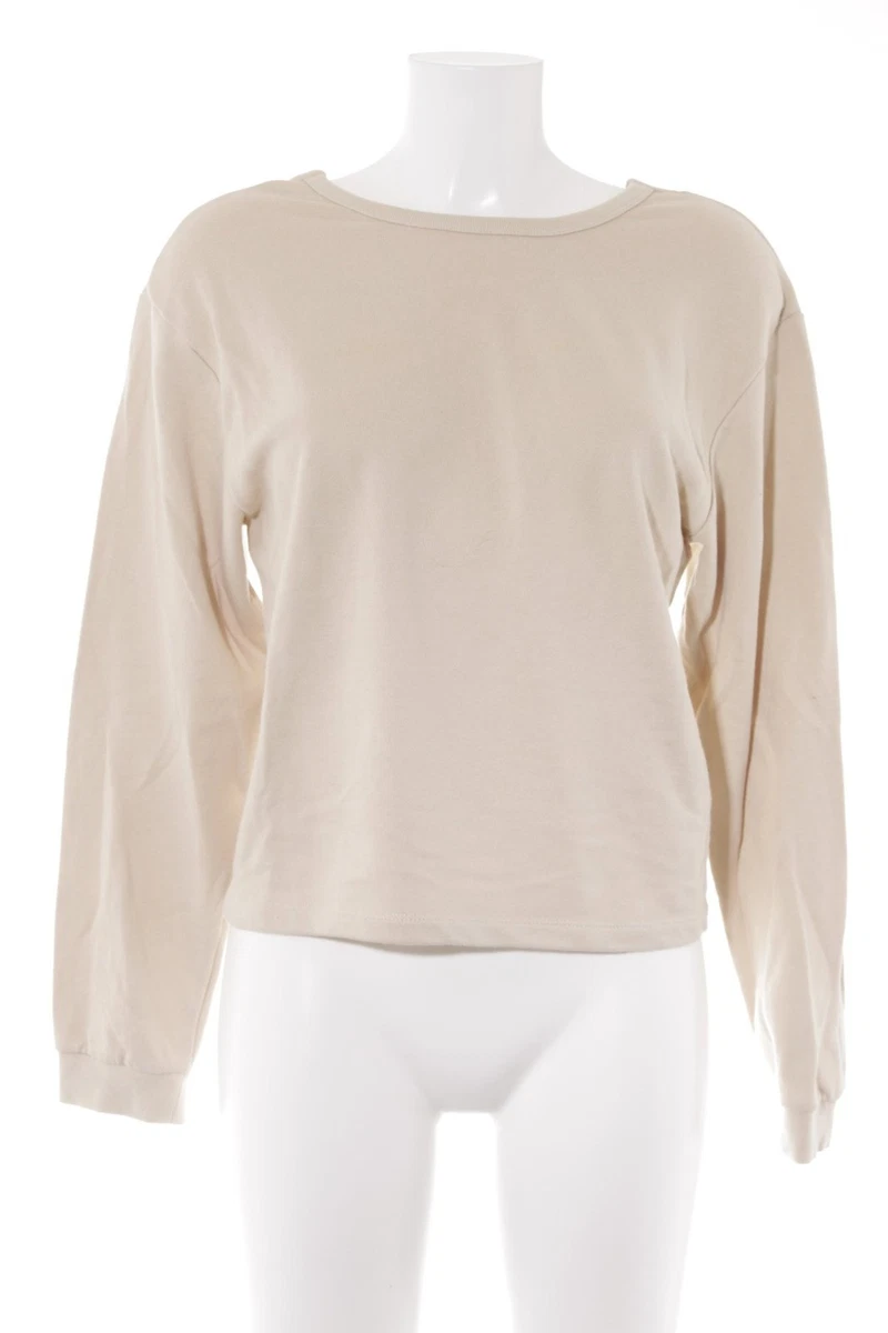 Sweat à Capuche Zara Femme - Taille S, Crème, Coton Avec élasthanne, Occasion