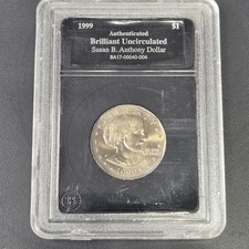 1999-D Susan B. Anthony Dollar Coin Authenticated Brilliant Uncirculated "BU"