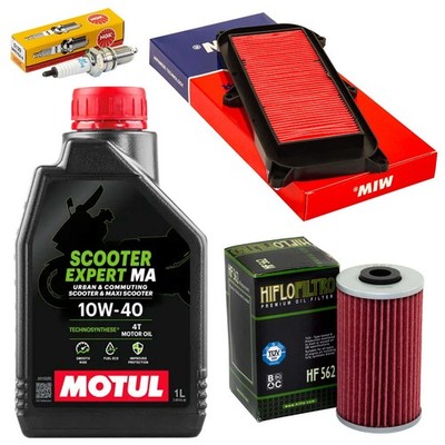 Set 1L Ölfilter Öl Wartung Luftfilter Zündkerze für Kymco Grand Dink 125 150 -11
