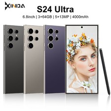 4G Unlocked Built-in pen 6.54" S24 Ultra Mobile Android 10 3GB+64GB Smartp hone