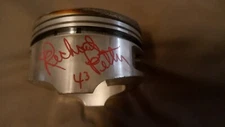 Nascar auto parts racing Richard Petty used signed piston from his racecar RARE!