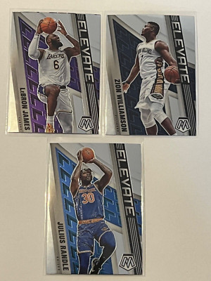 2021-22 Panini Mosaic Lebron James Zion Williamson Julius Randle Elevate Lot