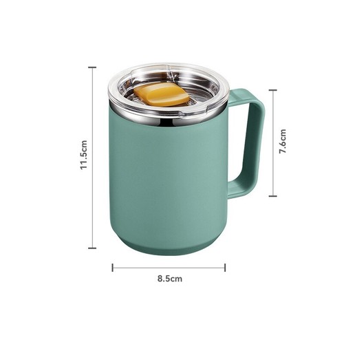 Stainless Steel Coffee Cup Nordic Style Mug Office Water Glass Cup Ins Simple - Picture 25 of 26