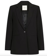 Neo Noir Oversized Women's Black Siska Blazer, Size Small