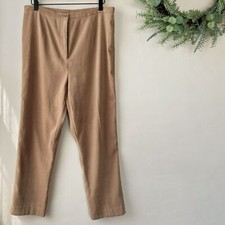 Vintage JM Collection Women's Suede Pants Tan Size 12