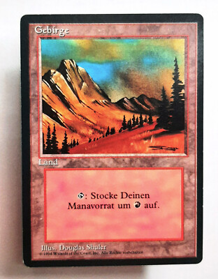  GEBIRGE (V.3)  FOREIGN LIMITED 1994  NM  BASICLAND MAGIC GATHERING MTG MOUNTAIN