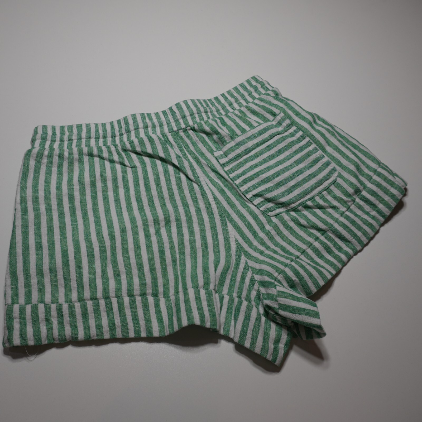 Universal Thread Shorts Small Green Vertical Stri… - image 4